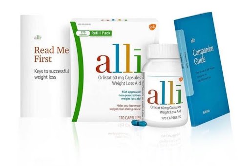 Alli and Orlos contain 60mg of orlistat.