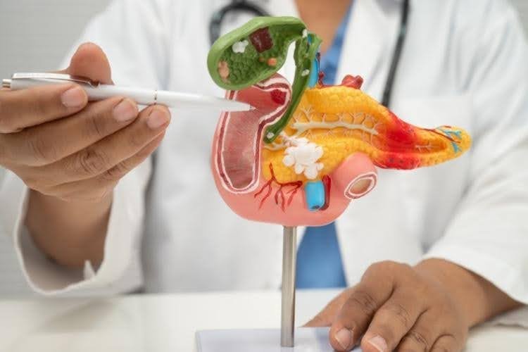 Healthcare professional explaining digestive health risks associated with Wegovy.