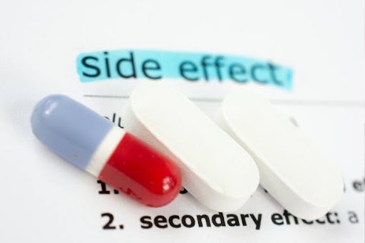 Weight loss pills with medication side effects information.